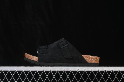 Birkenstock Suede Shearling-Lined Sandals - 1009532