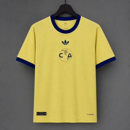 26/27 Club América Yellow with Blue Trim Originals Home Jersey