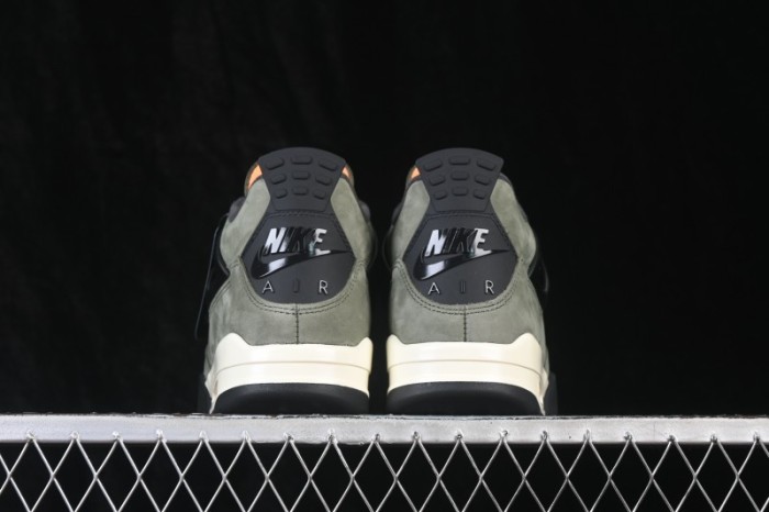 Air Jordan 4 Retro x Undefeated Olive Suede Sneakers - IB1519-200