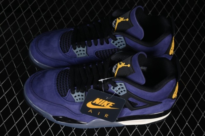 Nike Air Jordan 4 Retro Lakers Basketball Shoes - FV5029-500