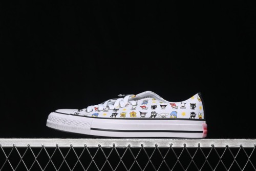 Converse ×Hello Kitty and Friends Picnic Chuck Taylor All Star Hi Low-Top Casual Skate Shoes - A17700C