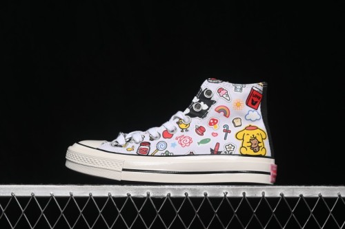 Converse x Hello Kitty and Friends Picnic Chuck Taylor All Star Hi Top Skate Shoes - A17696C