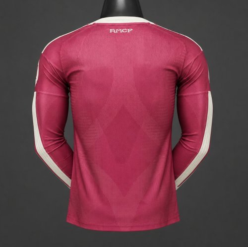 Player Version 26/27 Real Madrid CF Away Red Long Sleeve Jersey