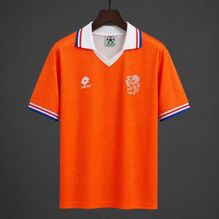 Retro 1994 Netherlands National Team Orange Home Jersey