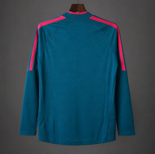 26/27 Real Madrid CF Teal & Pink Quarter-Zip Training Top