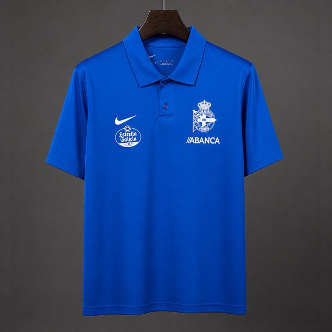 26/27 RC Deportivo de La Coruña Royal Blue Polo Training Shirt