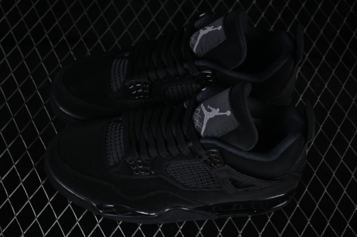 Nike Air Jordan 4 Retro Black Cat Basketball Shoes - CU1110-010