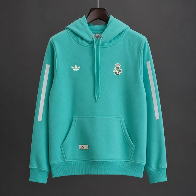 26/27 Real Madrid CF Away Teal Hoodie 9 Colors