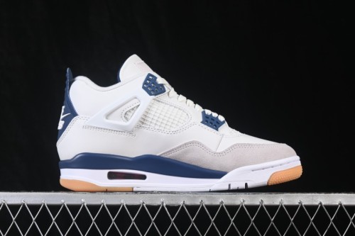 Nike SB x Air Jordan 4 Navy AJ4 Collaboration White Blue - DR5415-100