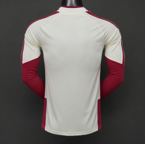 Player Version 26/27 Real Madrid CF White Red  Long Sleeve Jersey