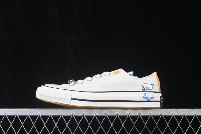 Converse Matsui Chuck 70 Low-Top Canvas Sneakers Simple Fresh Lace-Up Round Toe - A21362C