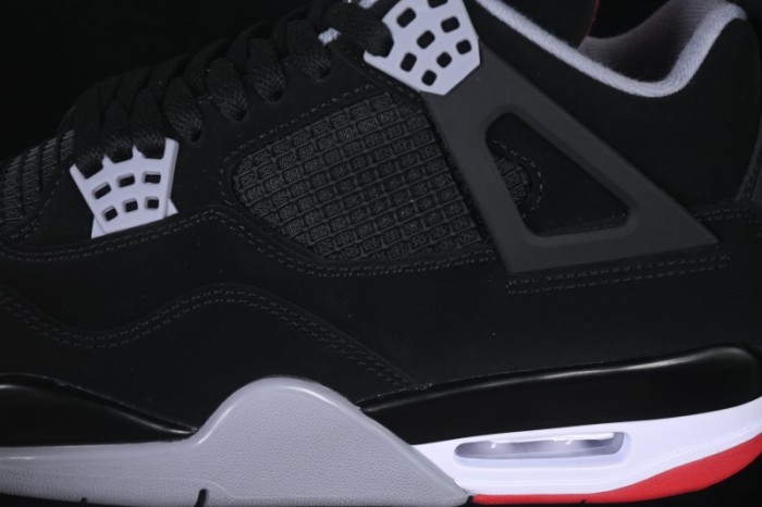 Nike Air Jordan 4 Retro 'Bred' Basketball Shoes - 308497-060