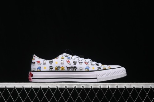 Converse ×Hello Kitty and Friends Picnic Chuck Taylor All Star Hi Low-Top Casual Skate Shoes - A17700C