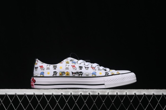 Converse ×Hello Kitty and Friends Picnic Chuck Taylor All Star Hi Low-Top Casual Skate Shoes - A17700C