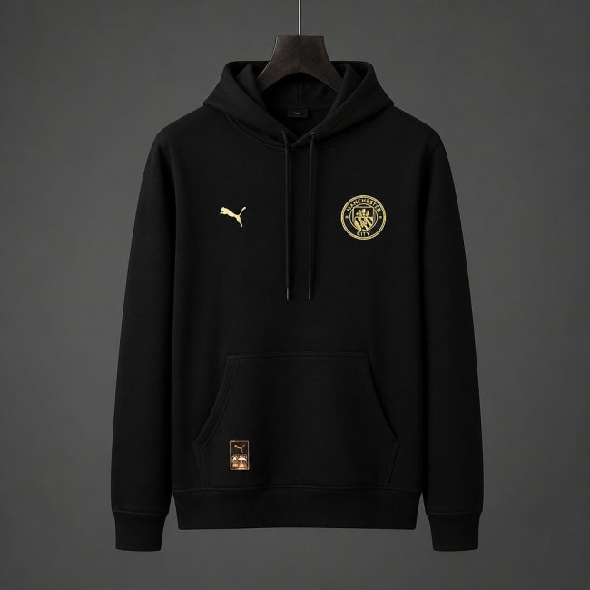 26/27 Manchester City FC Away Black Hoodie 9 Colors