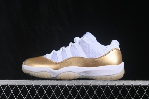 Nike Air Jordan 11 Low Metallic Gold Basketball Shoes - AH7860-102