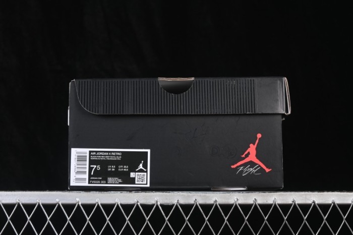 Nike Air Jordan 4 Retro AJ4 Black Grey Blue - FV5029-003
