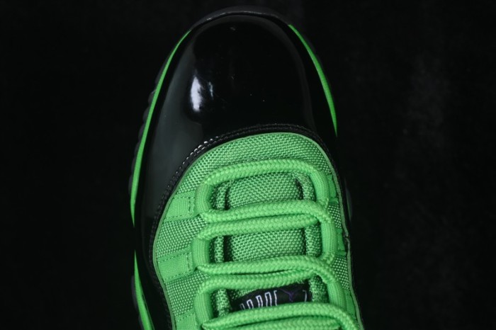 Air Jordan 11 Retro AJ11 Black Green Basketball Shoes - CT8012-310