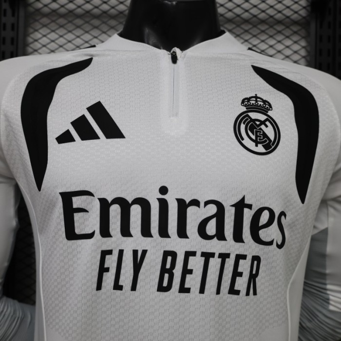 Player Version 26/27 Real Madrid CF White  Long Sleeve Jersey