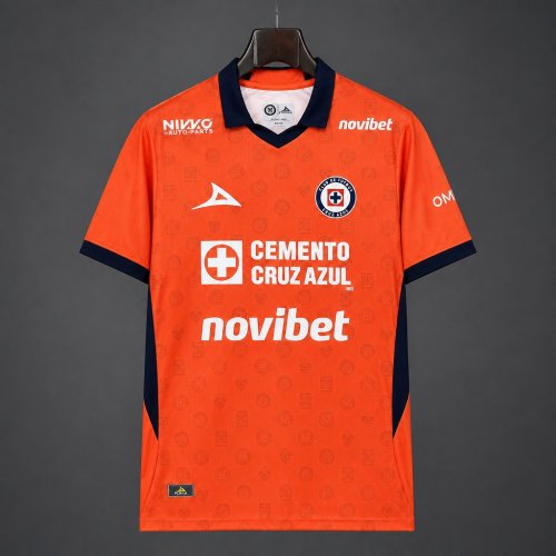26/27 Cruz Azul Goalkeeper Third Orange Jersey