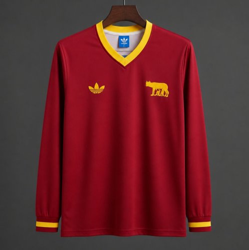 26/27 AS Roma Centenary Home Long Sleeve Jersey