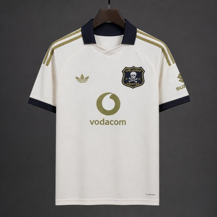26/27 Orlando Pirates Away White Jersey