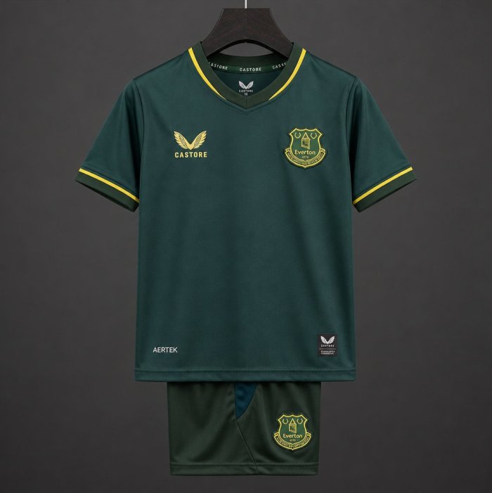 26/27 Kids Everton Third Green Jersey