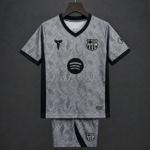 26/27 Kids Barcelona Goalkeeper Grey Jersey