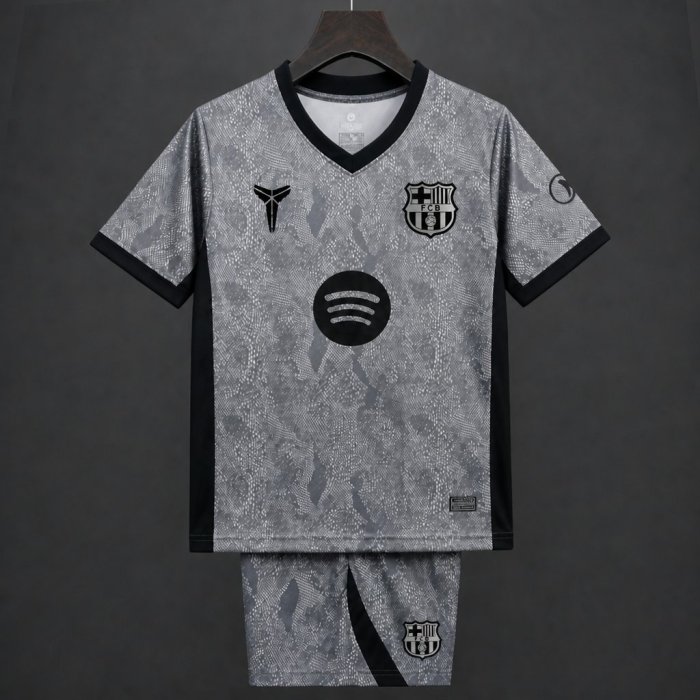 26/27 Kids Barcelona Goalkeeper Grey Jersey