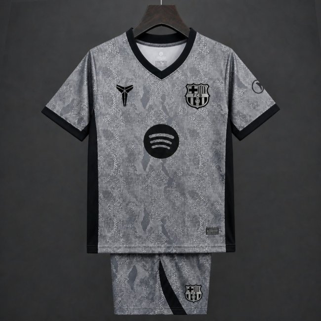 26/27 Kids Barcelona Goalkeeper Grey Jersey