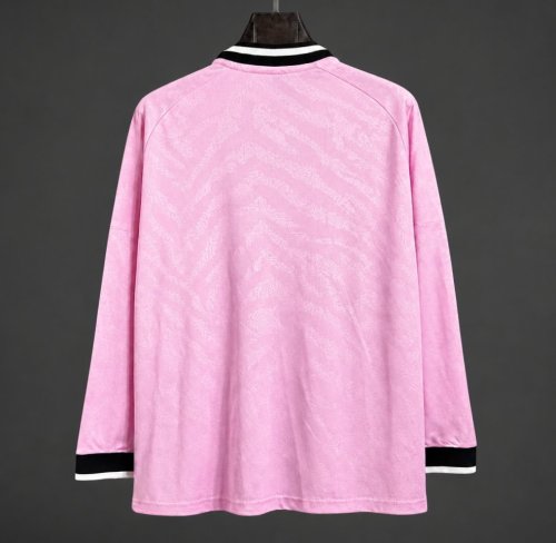 26/27 Juventus Away Long Sleeve Pink Jersey