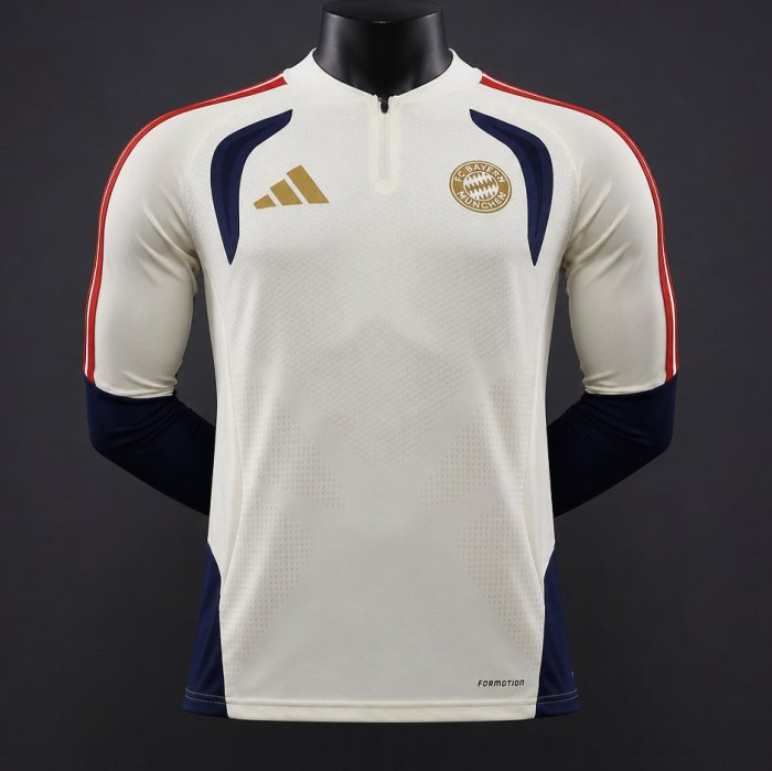 Player Version 26/27 FC Bayern München Long Sleeve Away White Jersey