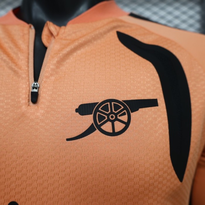 Player Version 26/27 Arsenal FC Long Sleeve Home Orange Jersey