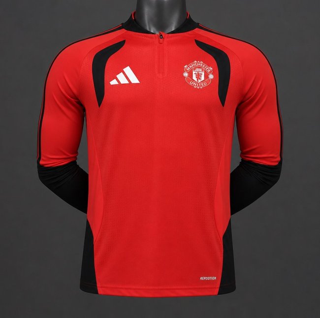 Player Version 26/27 Manchester United FC Long Sleeve Home Red Jersey