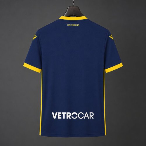 26/27 Hellas Verona Home Blue Yellow Jersey