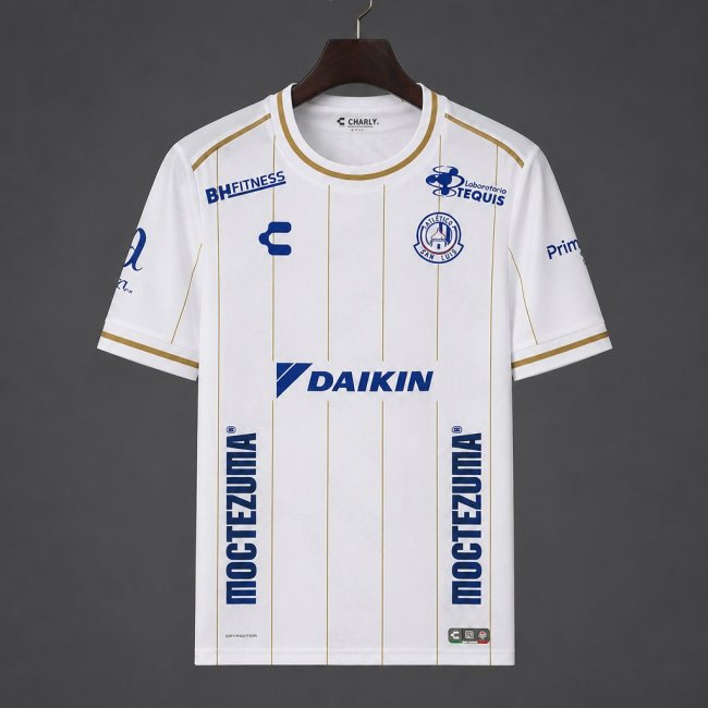 26/27 Atletico San Luis Away White Stripes Jersey