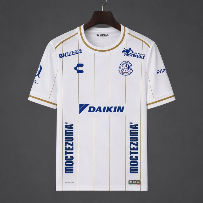 26/27 Atletico San Luis Away White Stripes Jersey