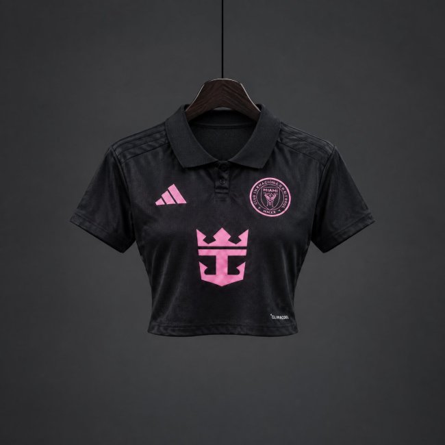 26/27 Women Inter Miami Away Black Crop Jersey