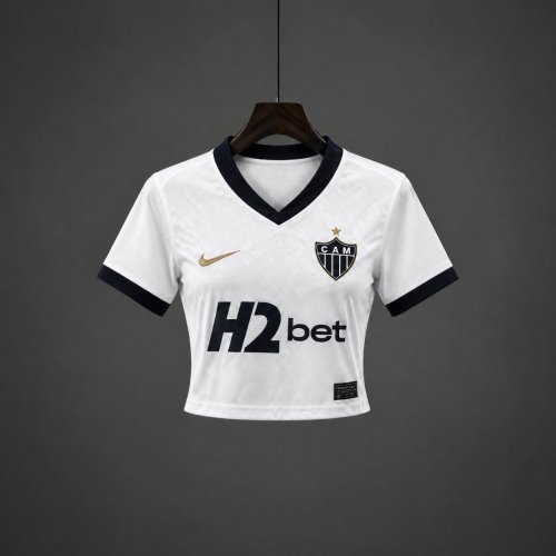 26/27 Women Atletico Mineiro Away White Crop Jersey