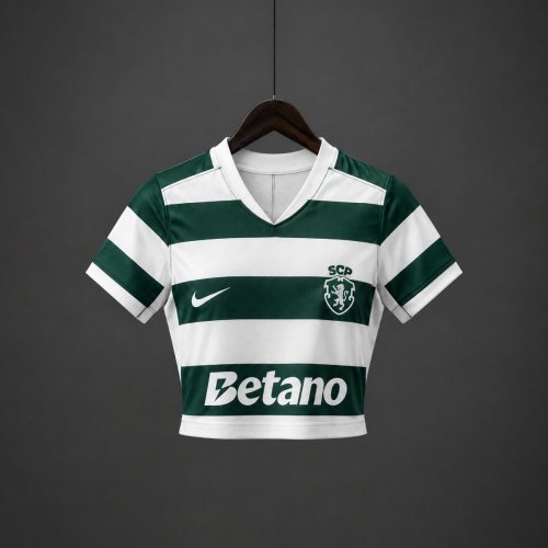 26/27 Women Sporting CP Lisbon Home Crop Jersey