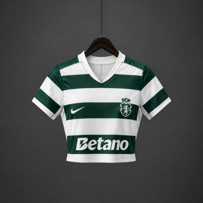 26/27 Women Sporting CP Lisbon Home Crop Jersey
