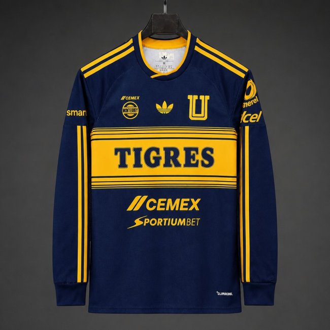 26/27 Tigres UANL Away Long Sleeve Navy Blue Jersey