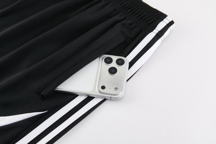 26/27 Adidas 16 Black Short Sleeve+Soccer Shorts