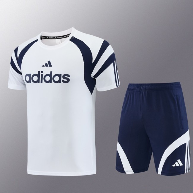 26/27 Adidas 17 White Short Sleeve+Soccer Shorts
