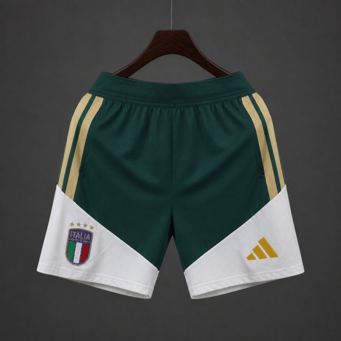 Player Version  2026 Italy National Team  Training Green Shorts