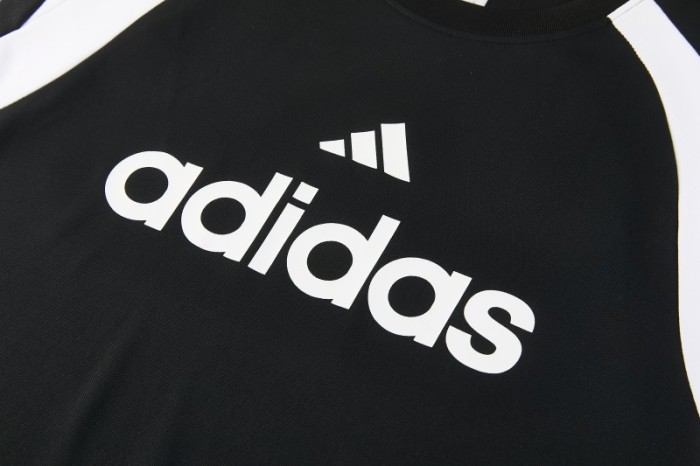 26/27 Adidas 17 Black Short Sleeve+Soccer Shorts