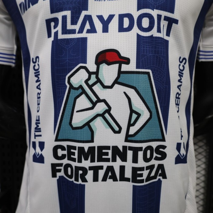 Player Version 26/27  Pachuca Home  White  Blue Jersey