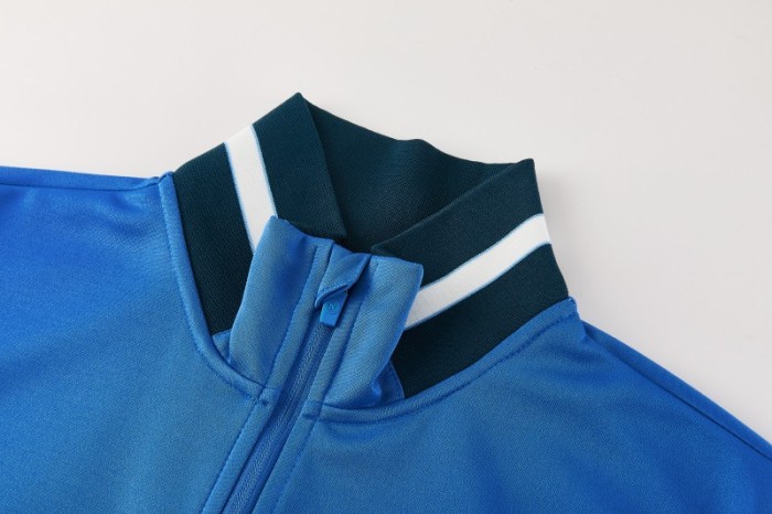 26/27 SSC Napoli Blue Full Zipper Jacket Tracksuit + Long Pants