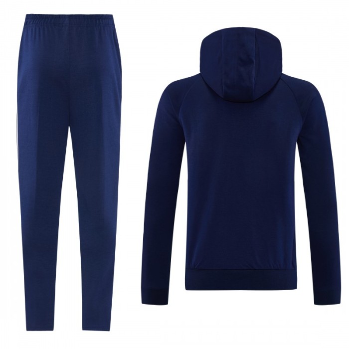 26/27 Bayern München Royal Blue Hoodie Full Zipper Jacket + Long Pants
