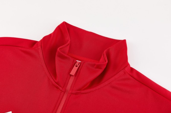 26/27 Liverpool  Red Full Zipper Jacket Tracksuit + Long Pants